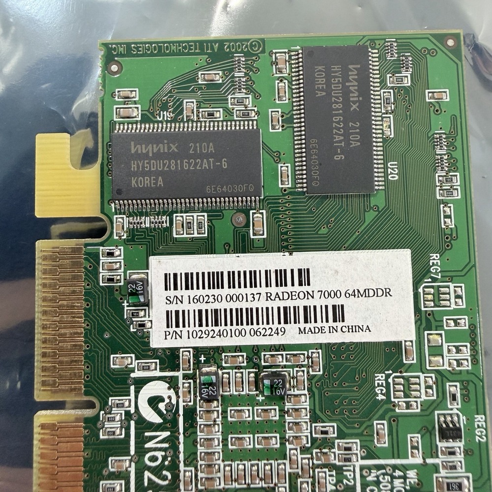 Lot Of 2 ATI Radeon 7000 64MB DDR PCI VGA Computer Graphics Video Cards - Picture 7 of 14